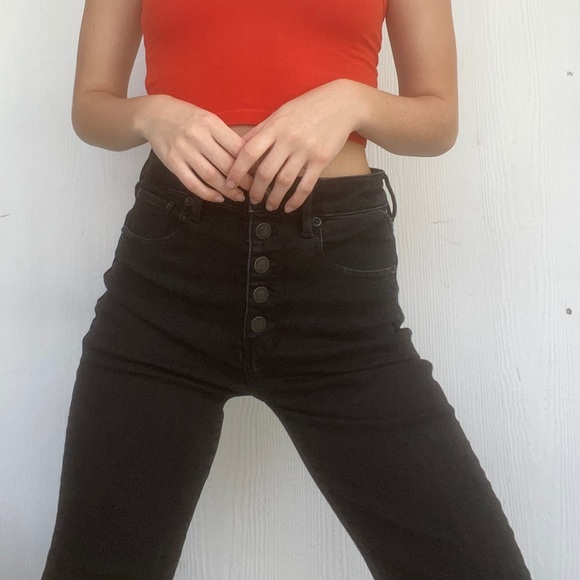 Black high waisted flare jeans - Picture 2 of 4